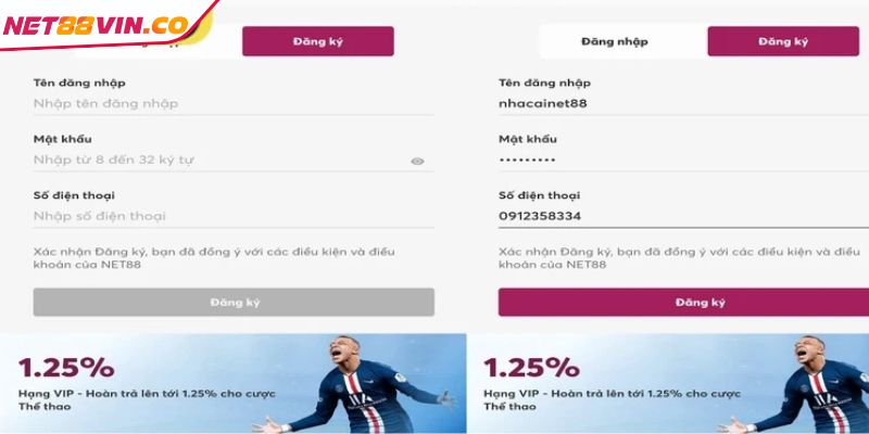 Chi tiết từng bước đăng ký NET88 cho tân thủ 